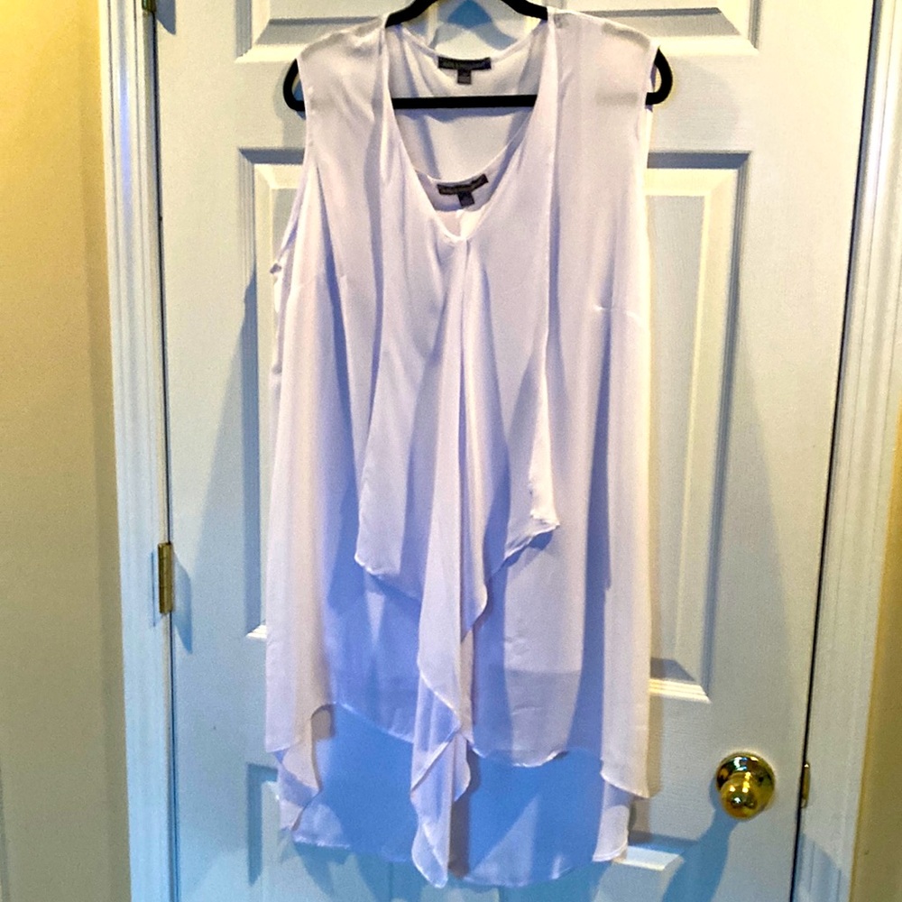 Kate & Mallory Hi-Lo White Top Sz XL